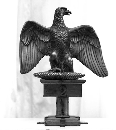 Napoleonské války: vlajkový dřík používaný během ruského tažení. Milán, Museo del Risorgimento. od Unknown artist