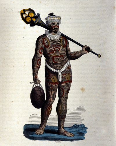Pochází z Nuku-Hiva (ostrov Markýzů). od Unknown artist
