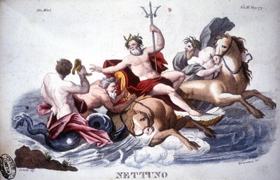 Neptun - rytina od Unknown artist