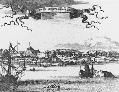 New Amsterdam (New York), rytina od Unknown artist