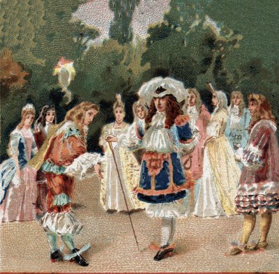 Nicolas Fouquet (1615-1680) obdržel Ludvíka XIV. známého jako Le Roi-Soleil (král Soleil nebo Ludvík Veliký od Unknown artist