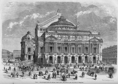 Opera Garnier v roce 1867. od Unknown artist