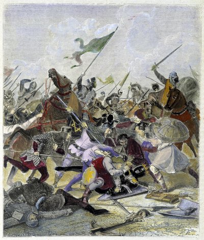 Othon 1er (912-973) překvapený rebely v Římě - v „Histoire des Popes“ od Maurice Lachatre od Unknown artist