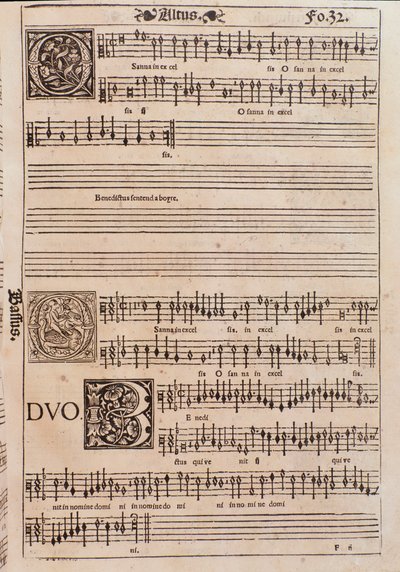 Stránka z Liber octo Missarum (1541) od Unknown artist