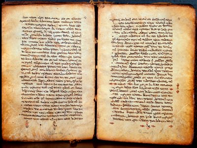 Stránky bible „“Peschitta““ v syrštině přetrávené Hebrejci. Syrská církev od Unknown artist