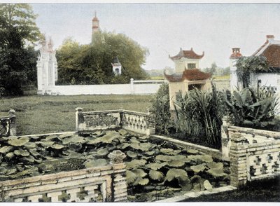 Pagoda of the Brush v Hanoji - v "Around the World", konec 19. století. od Unknown artist