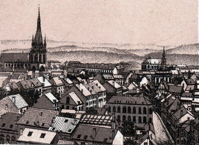 Panorama Lutychu v Belgii v „“ Svět ilustruje 168 pohledů““ Bez data (konec 19. století) od Unknown artist
