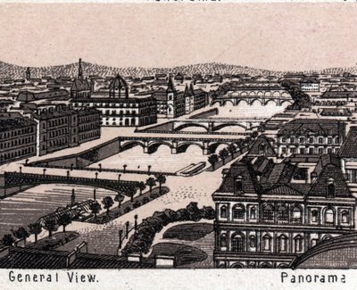 Paříž, Francie: Celkový pohled. v „“ Svět ilustruje 168 pohledů““ Nedatováno (konec 19. století) od Unknown artist
