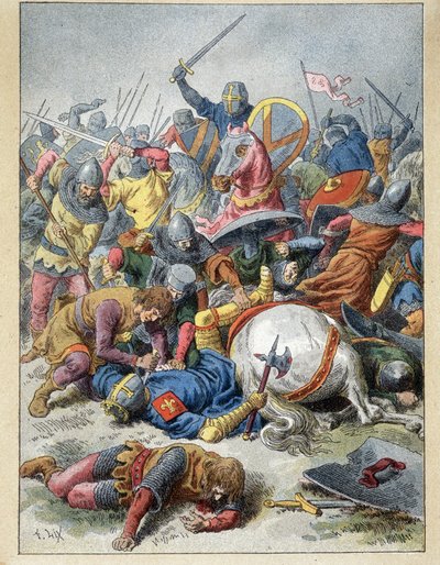 Philippe Auguste (Philippe-Auguste) v Bouvines od Unknown artist