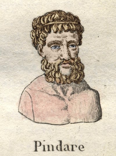 Pindare (518-v. 438 př. Kr.), řecký operní básník. od Unknown artist