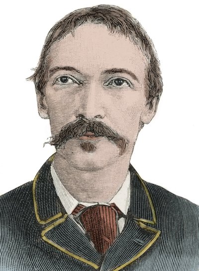 Portrét Robert Louis Stevenson (1850-1894) - britský spisovatel od Unknown artist