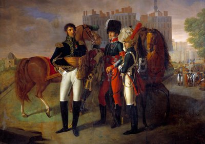 Celovečerní portrét La Ronciere, velitele jezdecké školy Saint Germain Anonymní malířství. 1812. Paříž, Armádní muzeum od Unknown artist