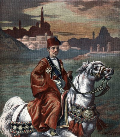 Portrét Abbas II Hilmi khedive z Egypta od roku 1892 do roku 1914. od Unknown artist