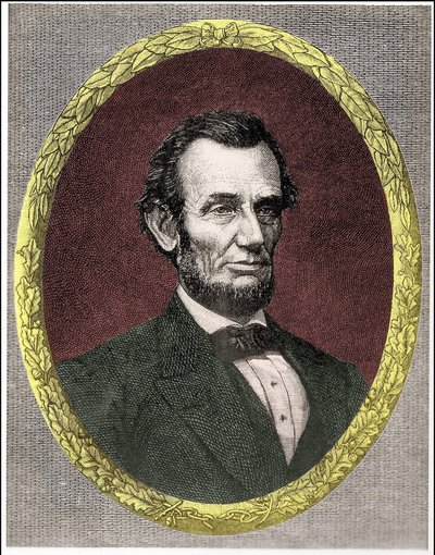 Portrét Abrahama Lincolna (1809 - 1865) 16. prezident Spojených států (1861 - 1865) od Unknown artist