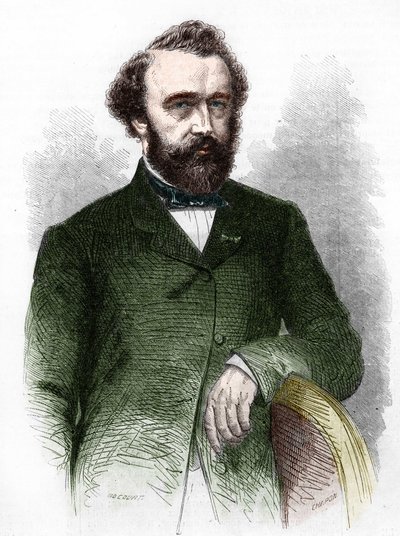 Portrét Adolpha (Adolpha) Saxe, vynálezce saxofonu (1814-1894). od Unknown artist
