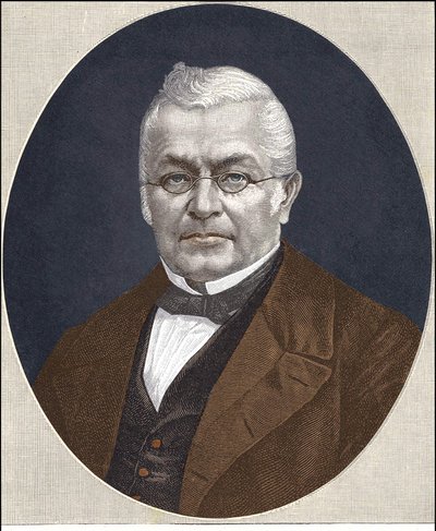 Portrét Adolphe Thierse (1797 - 1877) - barevný tisk od Unknown artist