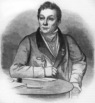 Portrét Alexandra Lenoira. Francouzský archeolog (1761 až 1839). od Unknown artist