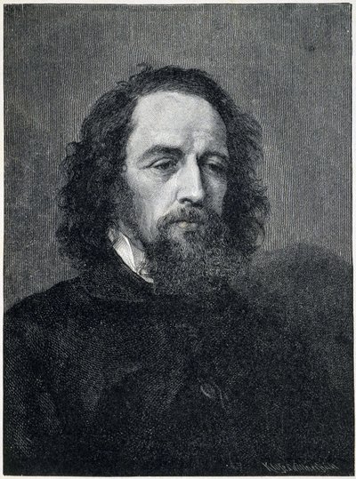 Portrét Alfreda, Lord Tennyson (1809 - 1892), britský básník a dramatik 19. od Unknown artist