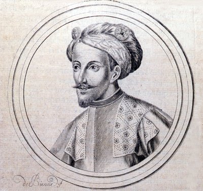 Portrét Amedea V. Savojského řekl Veliký (1249–1324) (Amedeo VI di Savoia detto il Grande) v „“Genealogické historii královského rodu Savojska“ od Samuela Guichenoua, Lyon 1660. od Unknown artist
