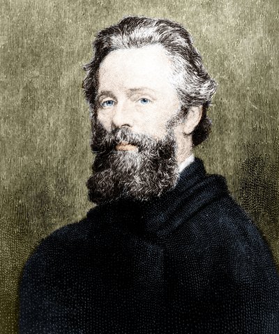 Portrét amerického básníka a prozaika Hermana Melvilla (1819-1891). od Unknown artist