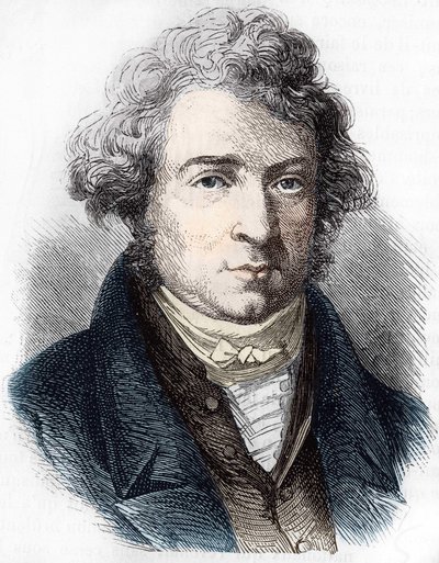 Portrét André Marie Ampère (1775 - 1836) francouzský fyzik. od Unknown artist