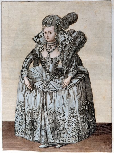 Portrét Anny Dánské královny Anglie (Kodaň od Unknown artist