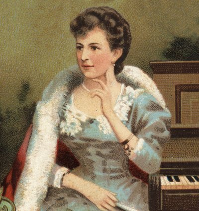 Portrét Annette Essipoff [Anna Essipova], ruské pianistky [1851-1914]. od Unknown artist