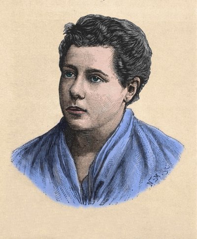 Portrét Annie Besantové (1847 -1933) theosofa, britské feministky a spisovatelky. od Unknown artist