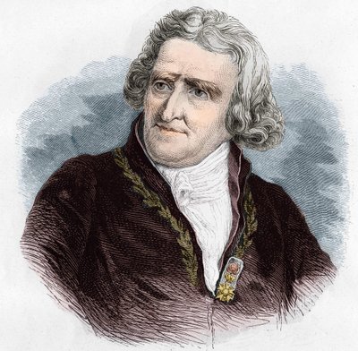 Portrét Antoina Augustina Parmentiera (1737 - 1813), francouzského vojenského lékárníka a agronoma. Rytina z roku 1866. od Unknown artist