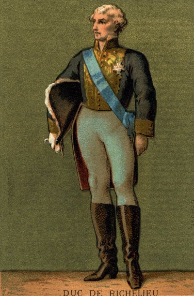 Portrét Armanda du PLESSIS, vévoda z RICHELIEU (1766-1822) od Unknown artist