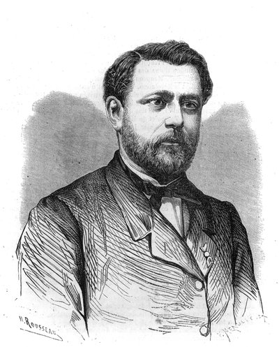 Portrét Arthura Chervina (1850-1921), zakladatele a ředitele Institut des Begues v Paříži. Gravírování do „“The Illustrious Universe““ od Unknown artist