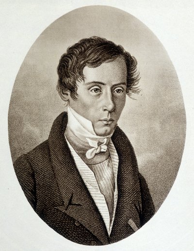 Portrét Augustina Fresnela (1788-1827), francouzského fyzika. od Unknown artist