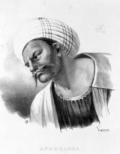 Portrét Averroes (1126 - 1198). od Unknown artist