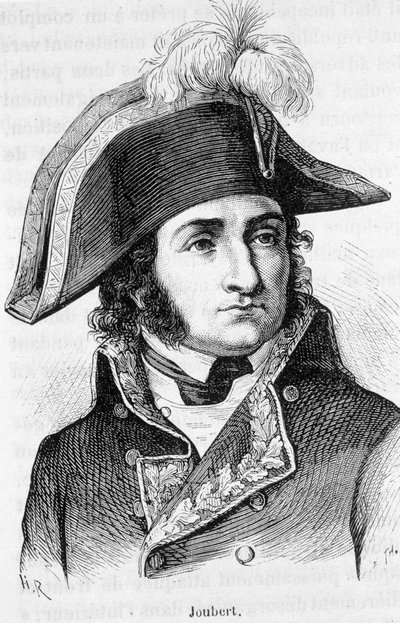 Portrét Barthelemy Catherine Joubert (1769-1799), francouzský generál, zabitý v bitvě u Novi. od Unknown artist