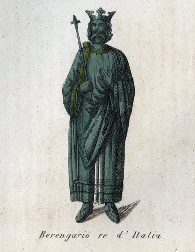 Portrét italského krále Berengara II (900-966) - Berenger II ou ou ou Berenger d