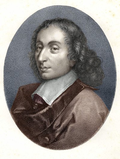 Portrét Blaise Pascala - rytina 19. století. od Unknown artist