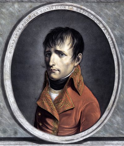 Portrét Bonaparta prvního konzula Francouzské republiky. 1801 (rok X) od Unknown artist