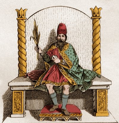 Portrét Bonifáce III. z Toskánska (985-1052) Markýz z Canossa a Toskánska - Bonifác III., markrabě z Toskánska nebo Bonifác z Canossa - Bonifacio III di Canossa (o Bonifacio IV di Toscana) Rytina z roku 1861 od Unknown artist