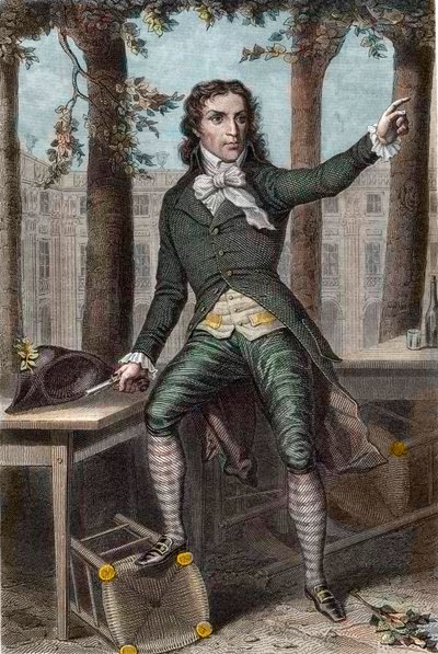 Portrét Camille Desmoulins (1760-1794), politik během francouzské revoluce od Unknown artist