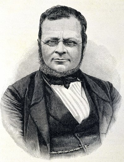 Portrét Camillo Benso, hrabě z Cavour (1810-1861), italský státník, po fotografii z roku 1860 od Unknown artist