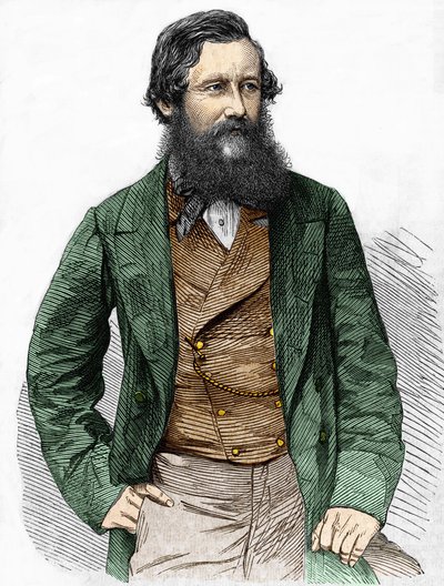 Portrét kapitána Spekea, britského průzkumníka (1827 - 1864). od Unknown artist
