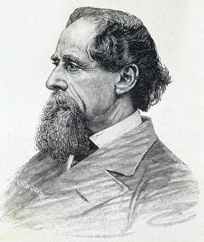 Portrét Charlese Dickense od Unknown artist