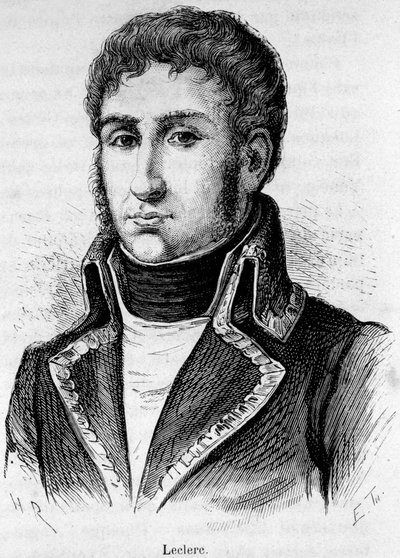 Portrét Charlese Victora Emmanuela Leclerca (1772-1802), francouzského generála, připojil se k Bonaparte při obléhání Toulonu v roce 1793 a ePousamarie-Paulette zvané Pauline Bonaparte v roce 1797. od Unknown artist