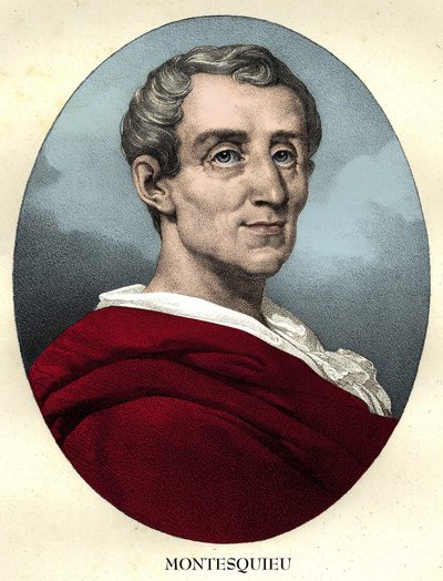 Portrét Charlese de Secondat, baron De La Brède a Montesquieu (1689 - 1755) od Unknown artist