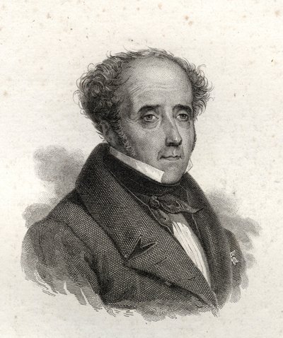 Portrét Chateaubrianda, rytina z 19. století od Unknown artist