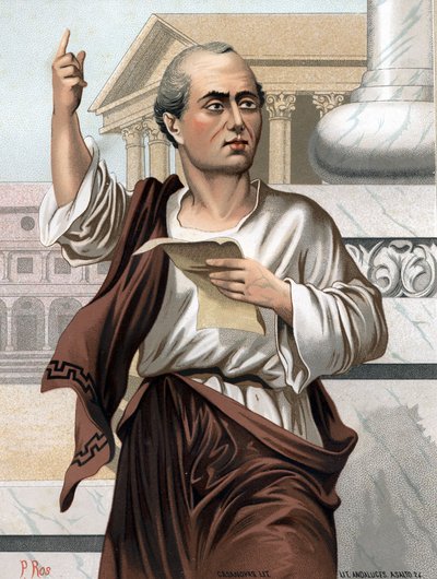 Portrét Cicera v latině Marcus Tullius Cicero římský politik, řečník a spisovatel od Unknown artist