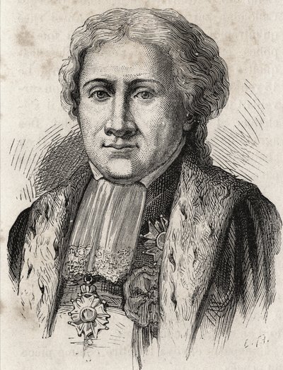 Portrét Claude - Ambroise Régnier, vévoda z Massy, ​​právník, velký soudce, ministr spravedlnosti (1746-1814) od Unknown artist