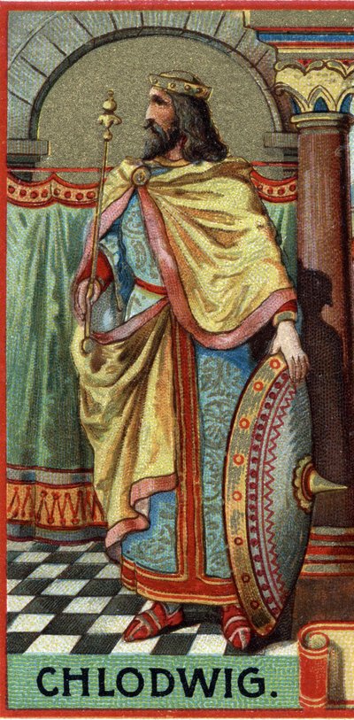Portrét Clovise krále franků z let 481-511 našeho letopočtu. od Unknown artist