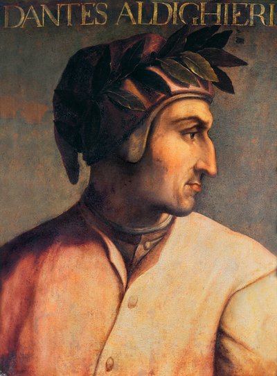 Portrét Dante Alighieri (1265-1321) od Unknown artist