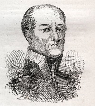 Portrét Davida Hendrika, Baron Chasse 1765-1849 - rytina od Unknown artist